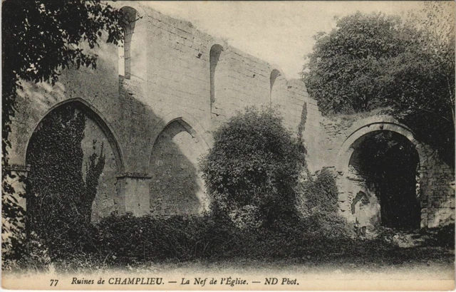 CPA AK Ruins of Champlieu La Nef de l'Eglise FRANCE (1174563)