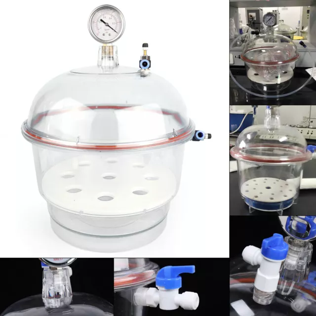New 1Pcs High Quality Plastic Vacuum Dryer Diameter 15cm For Medical Lab Dental