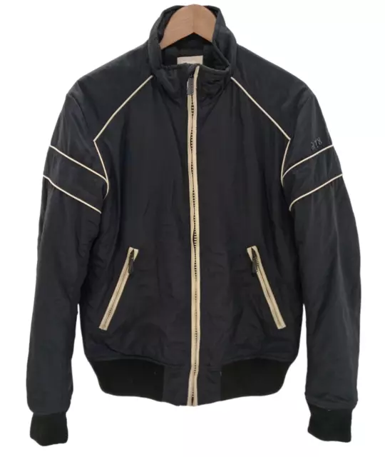 DIESEL Men's UK Size Large Black Zip Up Casual Zip Up Jacket Coat PRELOVED