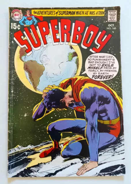 Superboy #160, Dc Comics, Silver Age, Good, 1969