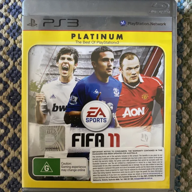 Playstation 3 FIFA 11 PS3 Game Platinum Version Brand New & Sealed Soccer