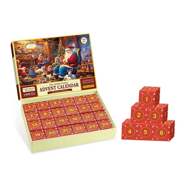 ADVENT CALENDAR 2024 Kids Jigsaw Puzzle Christmas Calendars 2024 New