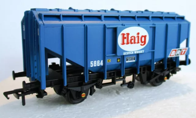 Bachmann 30-047 35 Ton Bulk Grain Wagon 5864 Haig Scotch Whisky Blue ExSet T48 P