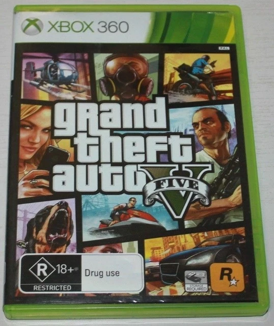 XBOX 360 GRAND THEFT AUTO V pal COMPLETE with manual and map GTA 5