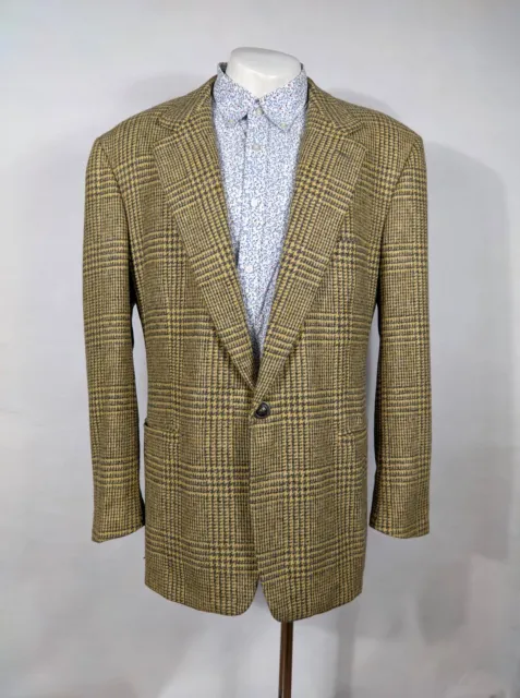 Gianni versace cashmere 100% 48in 58cm XL men's blazer jacket sort checked