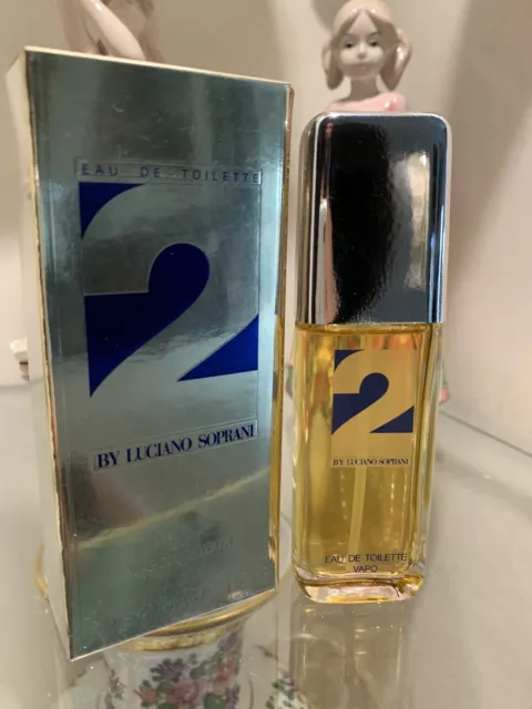 2 BY LUCIANO SOPRANI Eau De Toilette Profumo Uomo Spray 30 ml VINTAGE EDT RARO