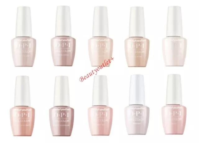 OPI GelColor Soak Off GEL Nail Polish All Nude COLORS - 0.5 oz AUTHENTIC