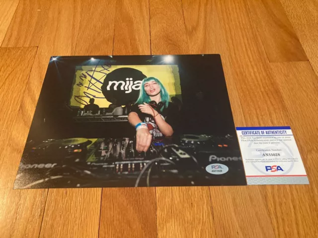 Mija Sexy EDM DJ How To Measure Distance Between Lovers Signed 8x10 Photo PSA B