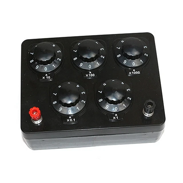 Black Resistance Box Variable Decade Resistor Resistance Box 0-9999.9 Ohm P L3D6
