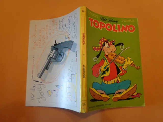 Topolino N°694 Originale Mondadori Disney"Ottimo"1969 Con Bollini E Cedola