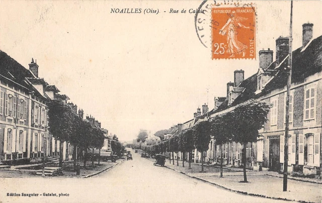 Cpa 60 Noailles Rue De Calais