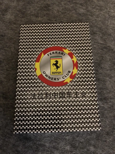 Ferrari Owners Club China Post-it F1 Paper Photo (Not Brochure) Asia