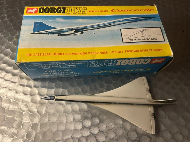 Corgi Best Of British Concorde – Maquette Métal 1/??, Longueur 185 Mm, Livrée Patriotique, Sous Licence Officielle – Avion Supersonique De Collection