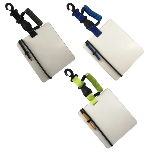 SCUBAS DIVING WRITING Slates Underwater Wordpad Writing Board with Clip ...