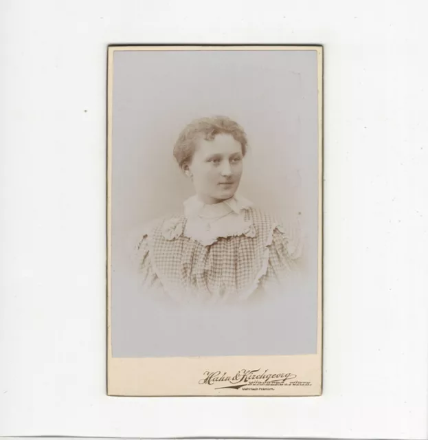 CDV Foto Damenportrait - Nürnberg / Fürth 1890er