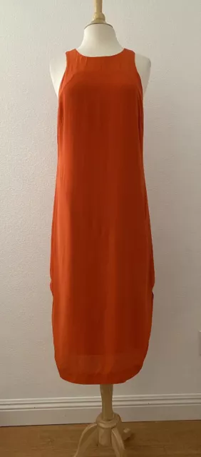 HD in Paris Anthropologie 100% Silk Long dress Size 10