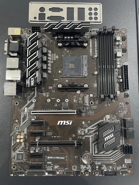 MSI B450-A PRO MAX, AMD AM4 ATX Motherboard £60.00 - PicClick UK