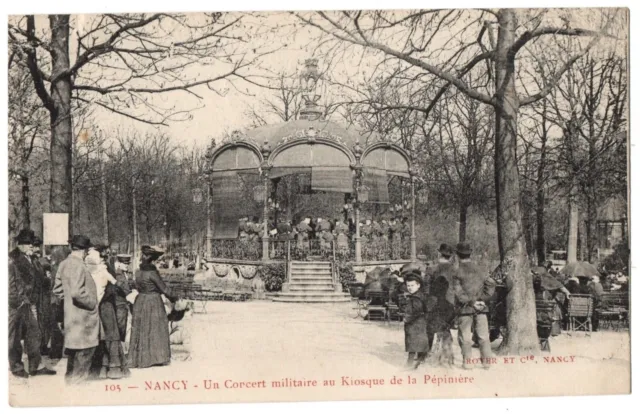 CPA 54 - NANCY (Meurthe and Moselle) - 105. A Military Concert at the Kiosk