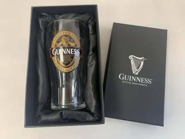 Guinness Pint Glass - Optional Gift Box - Ruby Red or Ireland Collection - Set