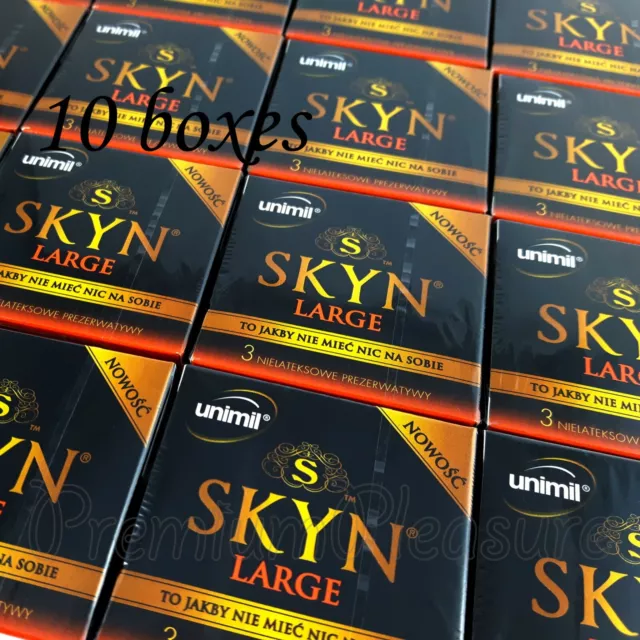 Skyn Lifestyles Grand King Taille XXL Condoms Plus Large au Détail 10 Boîtes De