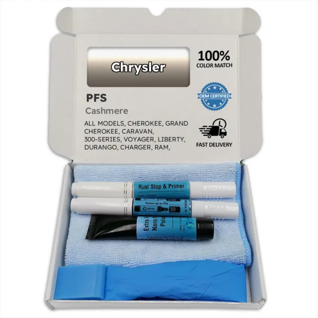 PFS Cashmere Gray Touch Up Paint for Chrysler CHEROKEE GRAND CARAVAN 300 SERIES