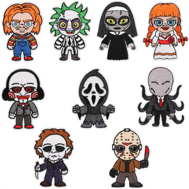 Horror Movie Character Embroidered Iron On Sew On Patches Badges Transfers