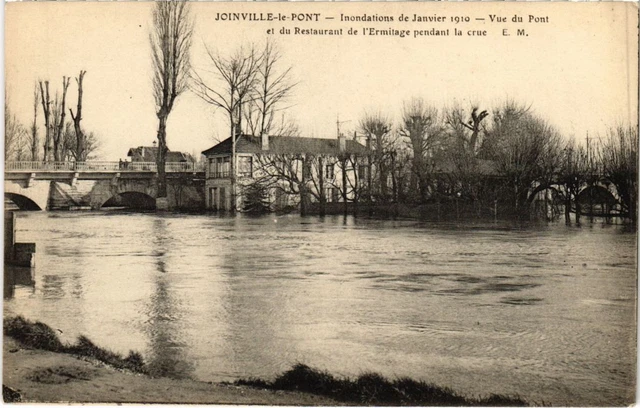 CPA AK Joinville le Pont Vue du Pont et du Restaurant FRANCE (1283485)