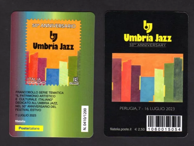 Italia 2023 - Umbria Jazz - tessera filatelica