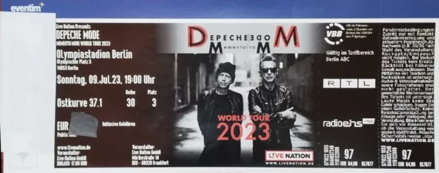depeche mode ticket 09.07. berlin 2023