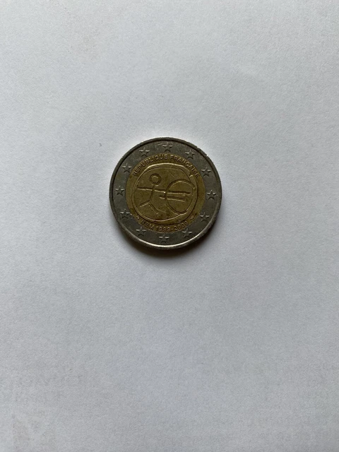 Pièce très rare de 2 euros - Commémorative république française UEM - 2009