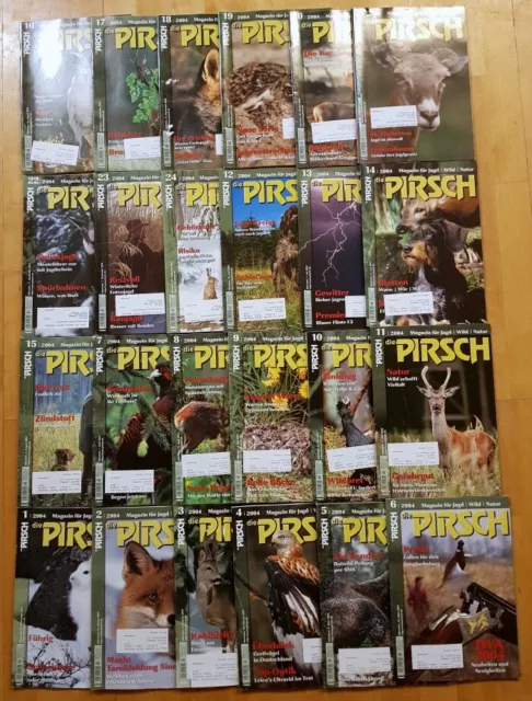 24x Die Pirsch 2004 Jagdmagazin Zeitschrift Jagen Jahrgang komplett Sammlung