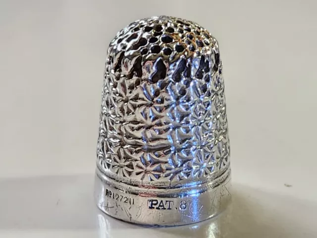 Antique Sterling Silver Clad Dorcas Thimble Made by Charles Horner EC