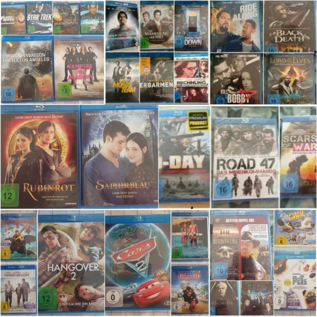 Blu-ray aus Sammlung (AfterEarth, Mord im OrientExpress, Star Trek, Cars 2)