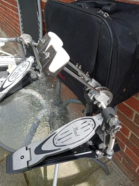 Pearl P-902 Power Shifter Twin Bass Drum Pedal and Case