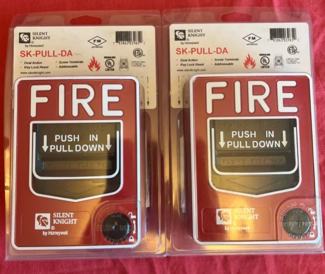 SK-PULL-DA Silent Knight by Honeywell Addressable Pull Station (Lot of 2)