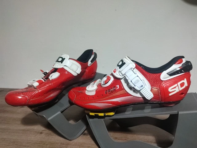 Sidi Ergo 3 Carbon Road Cycling Shoes Red Size EU 42 UK 7.5