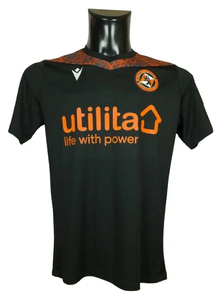 Maillot D'entraînement Dundee United Macron - Homme Taille 2XL, Noir, Très Bon état