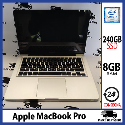 Apple MacBook Pro 13.3" 240GB SDD Intel Core i7 2.7GHz 8GB RAM IMPECCABILE!