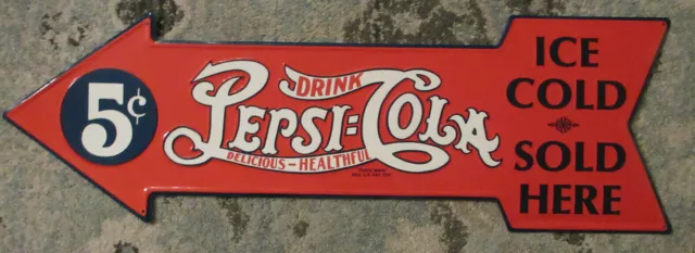 1990 27 Inch Arrow Coca Cola Sold Here Ice Cold Sign