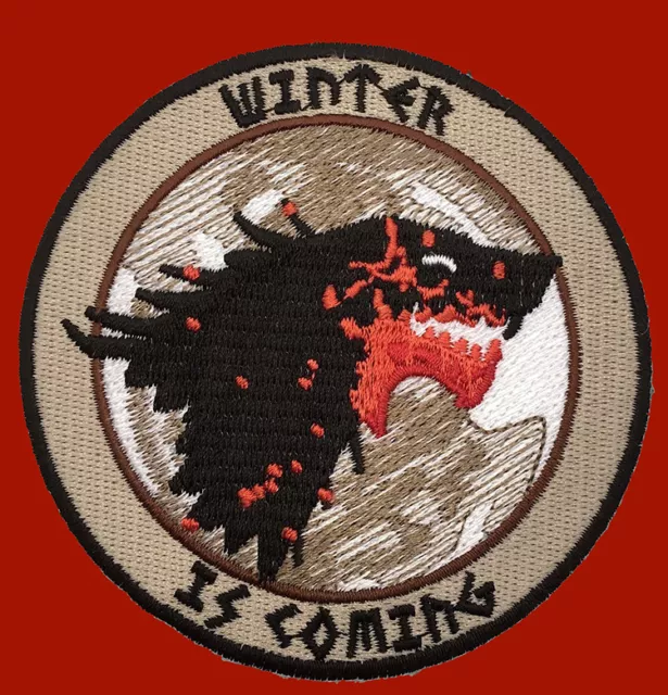 Winter Is Coming Game Of Thrones House Stark Iron On Wolf Patch