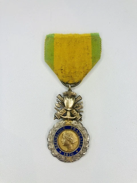 Ancienne Médaille Militaire Française 'Valeur Et Discipline' 1870 - TBE