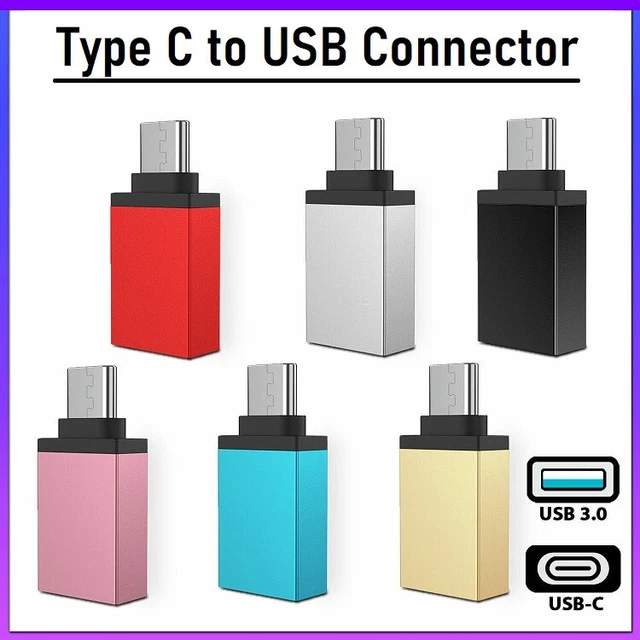 Type C to USB Adapter 3.0 USB-C 3.1 Male OTG A Female Data Connector Converter