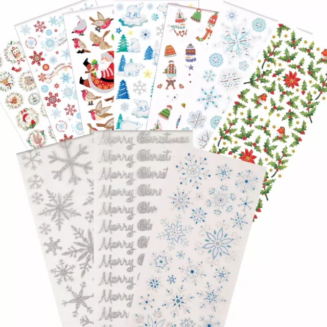 PAPERMANIA Sticker Set 7 - "Weihnachten / Xmas" - 10 Blatt - 22x10cm