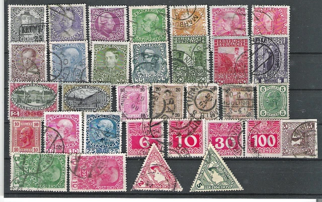 Altösterreich schöne Sammlung alter Marken