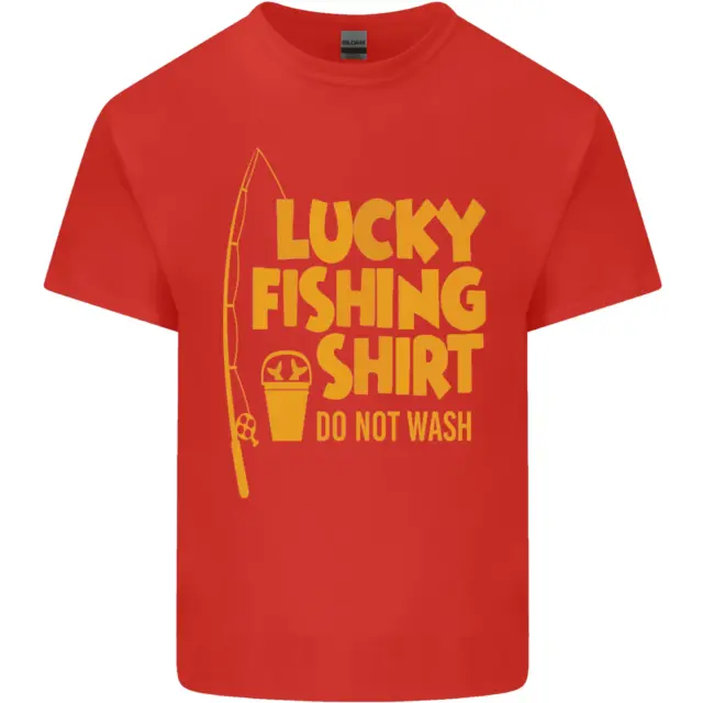 T-shirt top da uomo in cotone Lucky Fishing Fisherman divertente 5