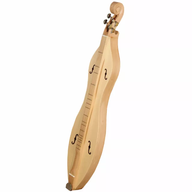 Muzikkon mountain dulcimer reloj de arena 4 cuerdas F-hole lacewood con bolsa