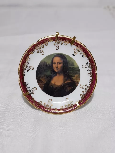 Limoges Made In France Porcelaine MONA LISA Miniature Plate