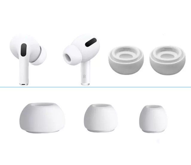 6 x Replacement Silicone Ear Tips Buds Cover For Apple Airpods Pro 3 (S/M/L)