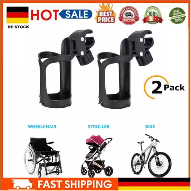2 x portabottiglie tazza bicicletta bevande acqua portabicchieri bicicletta manubrio mount