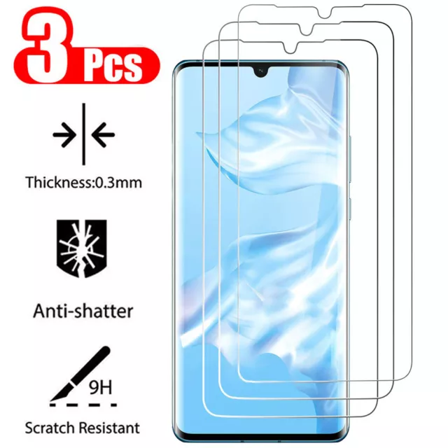 3X Screen Protector For Huawei P40 P30 P20 Lite Mate 20 Honor 10 Tempered Glass 3